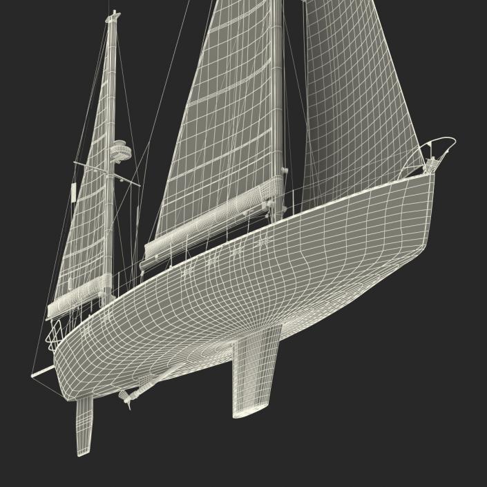 3D Sailing Yacht model