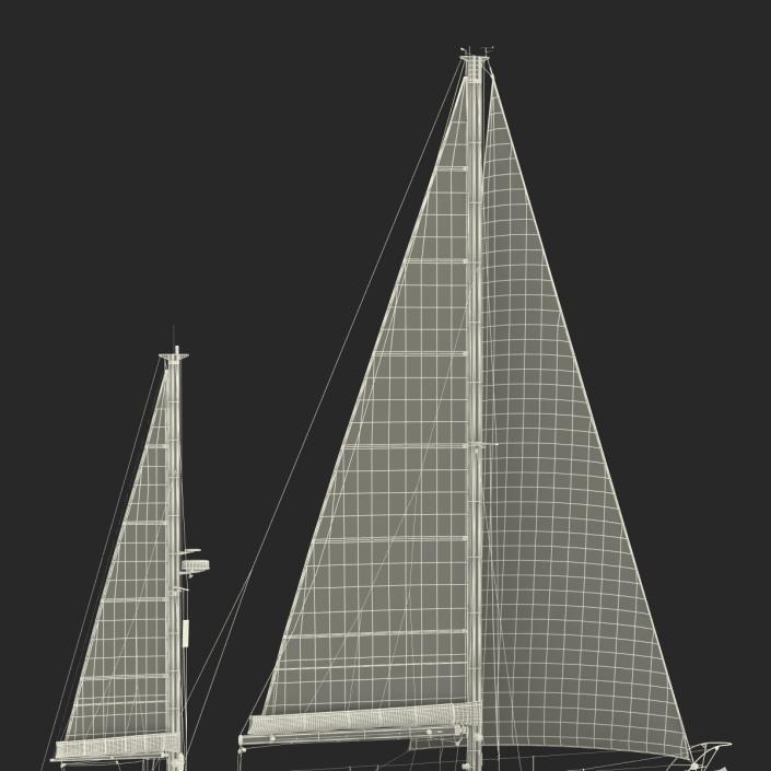 3D Sailing Yacht model