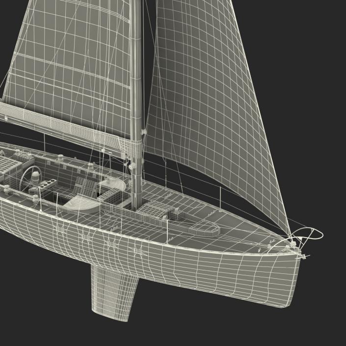 3D Sailing Yacht model