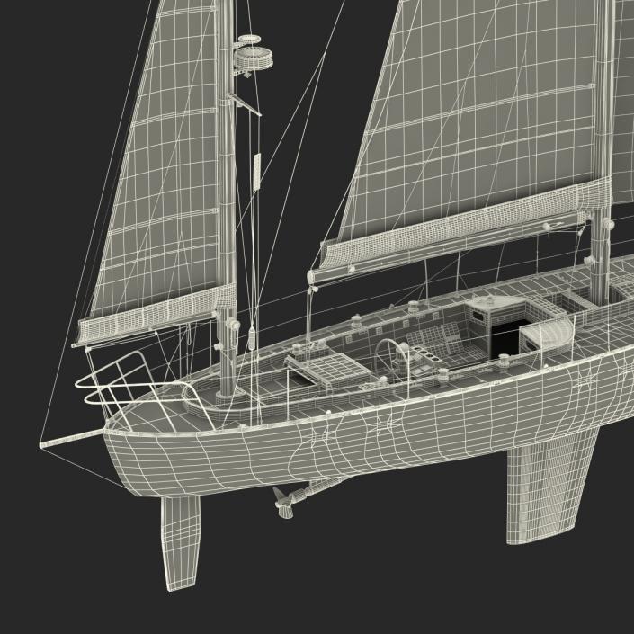 3D Sailing Yacht model