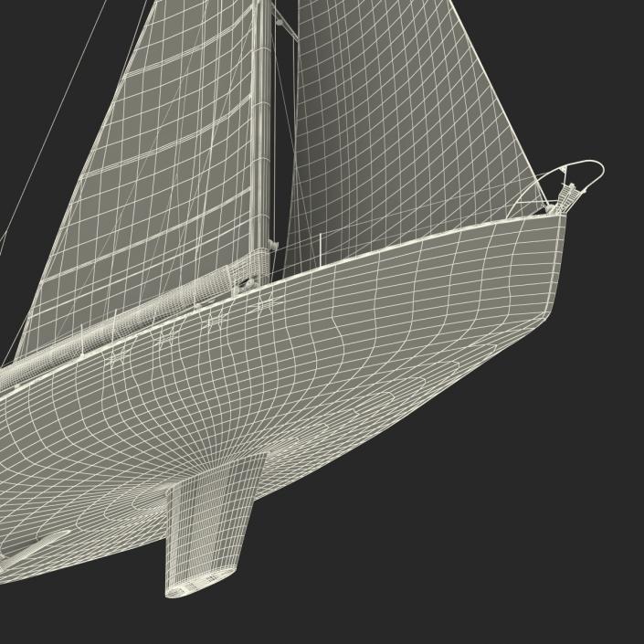 3D Sailing Yacht model