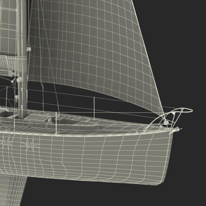 3D Sailing Yacht model