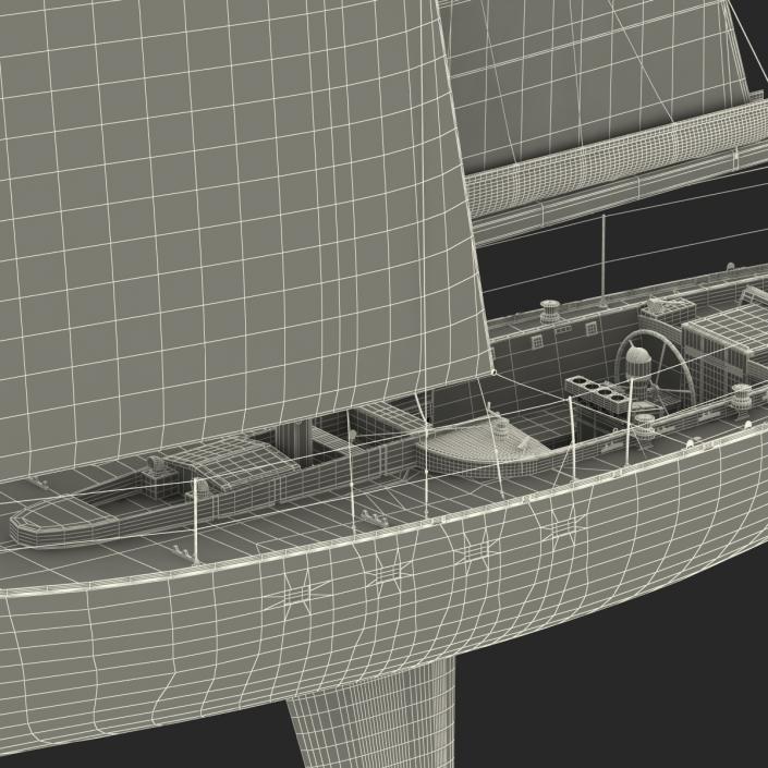 3D Sailing Yacht model