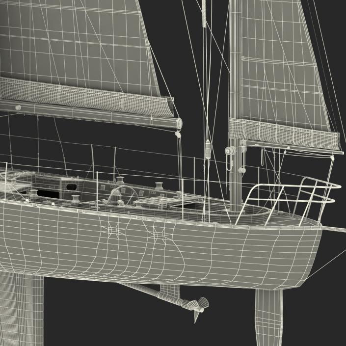 3D Sailing Yacht model