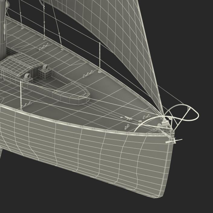 3D Sailing Yacht model