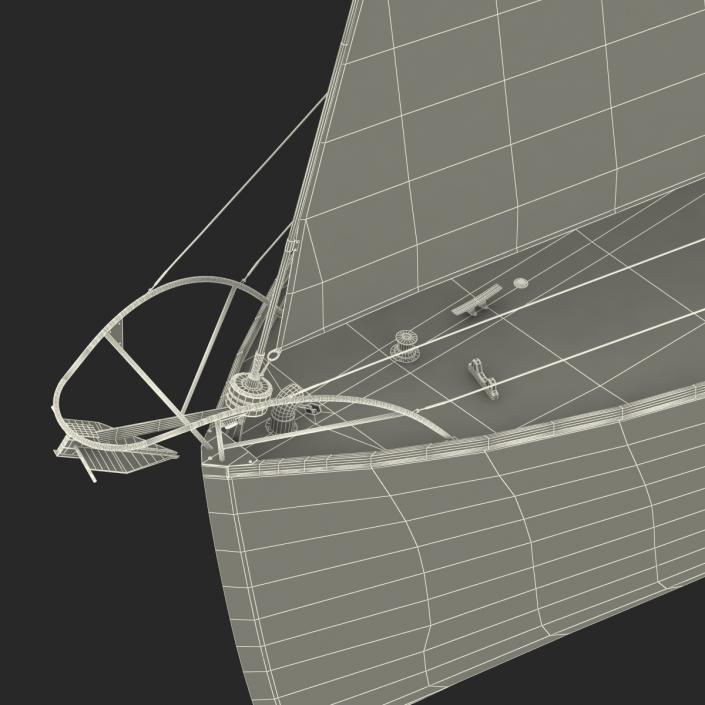 3D Sailing Yacht model