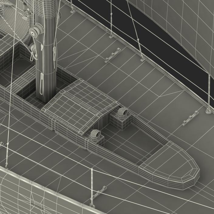 3D Sailing Yacht model