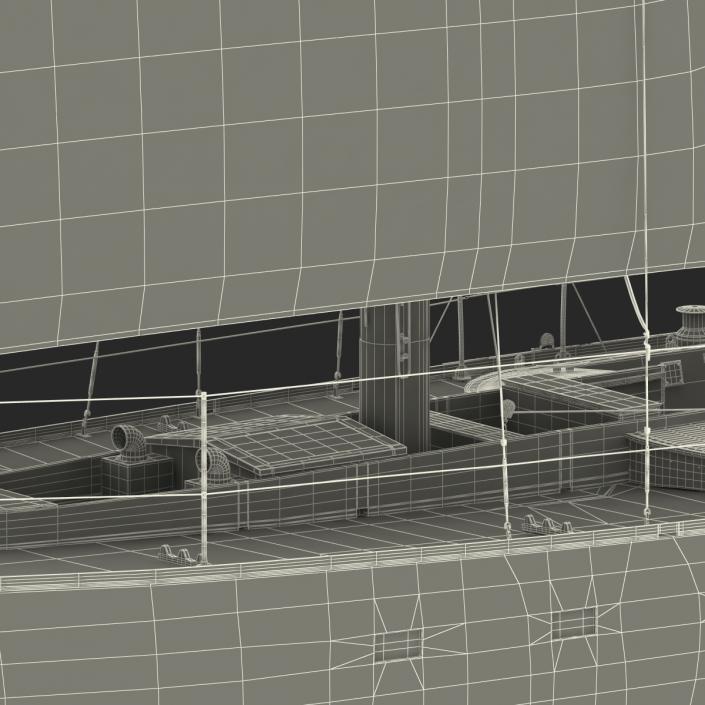 3D Sailing Yacht model