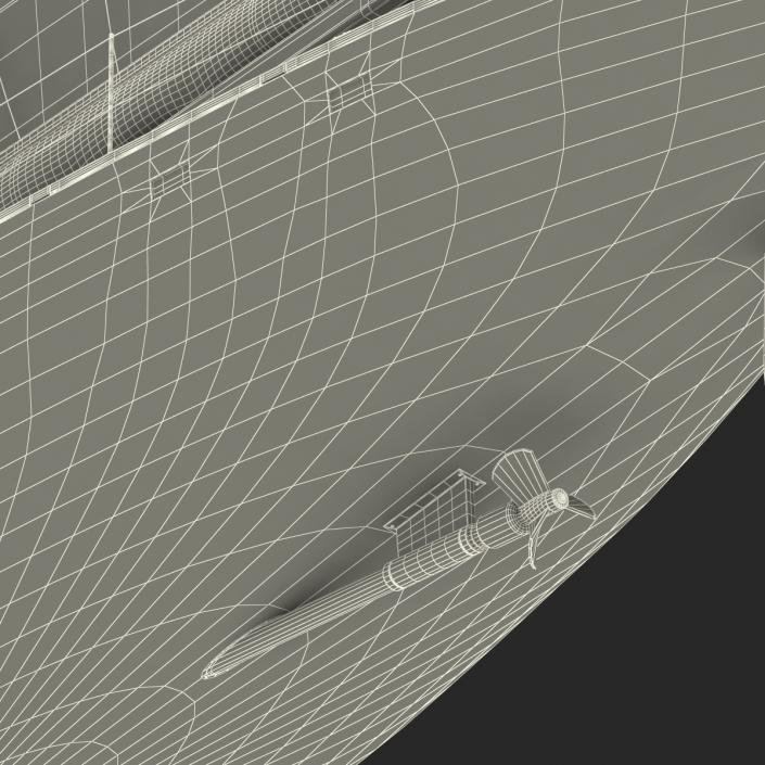 3D Sailing Yacht model