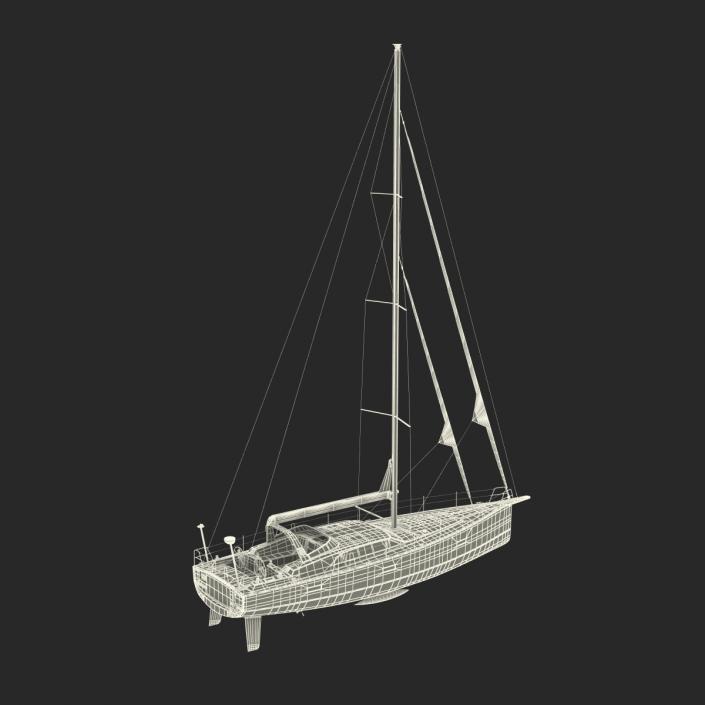 Offshore Sailing Yacht 3D