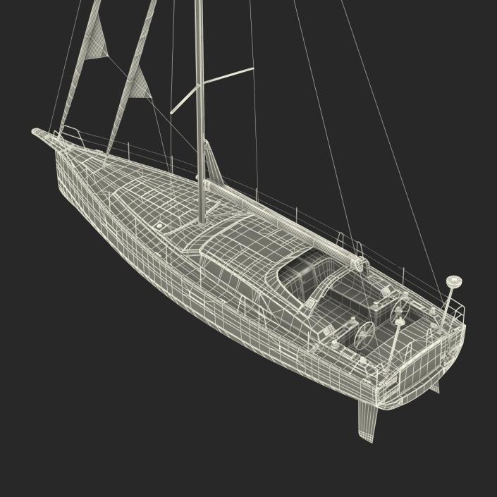 Offshore Sailing Yacht 3D