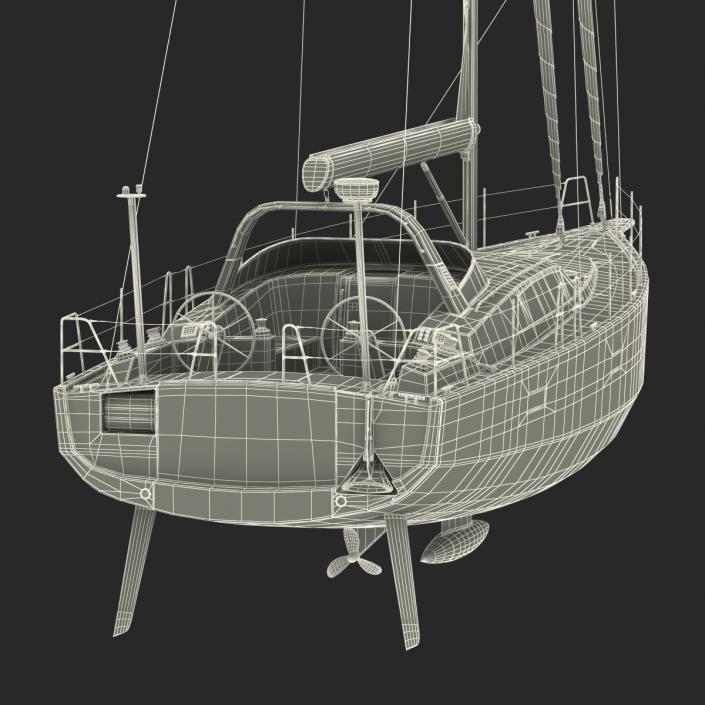 Offshore Sailing Yacht 3D