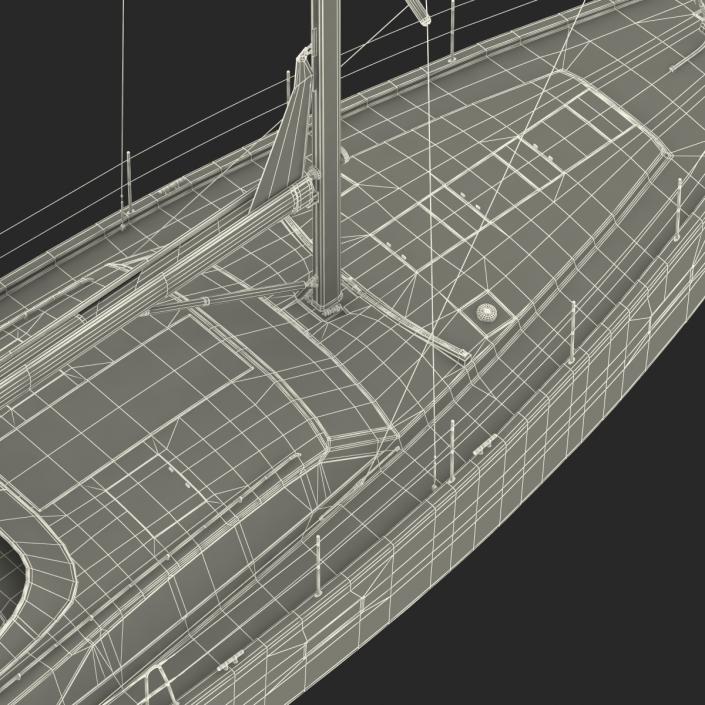 Offshore Sailing Yacht 3D