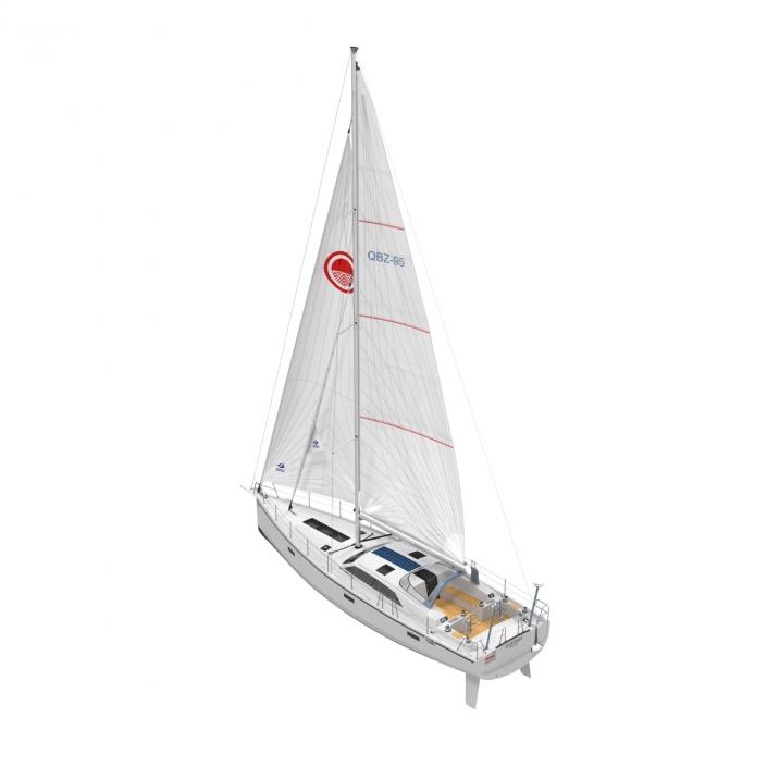 Offshore Sailing Yacht 2 3D model