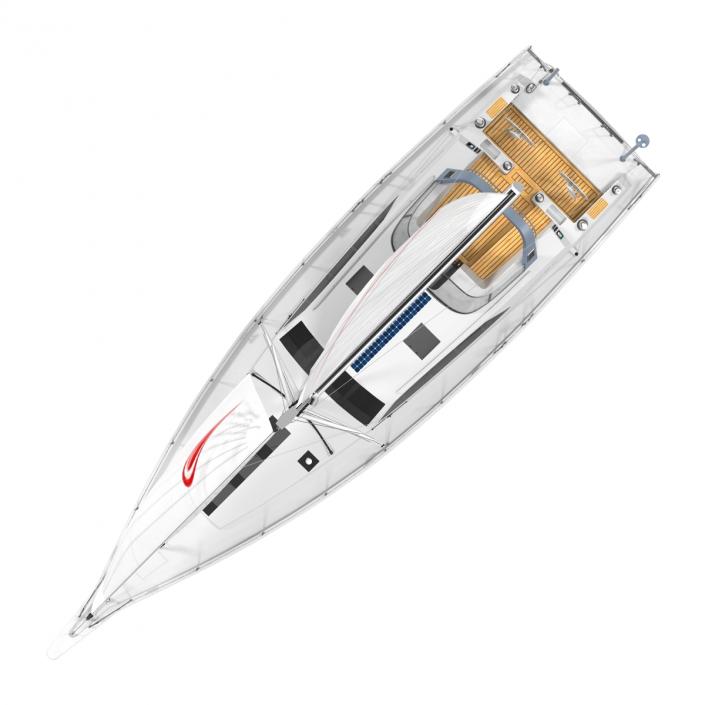 Offshore Sailing Yacht 2 3D model