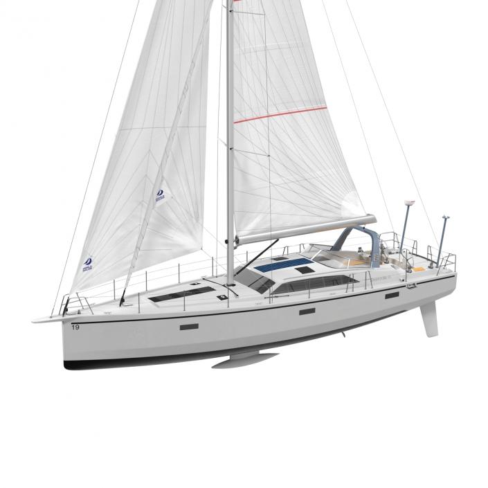 Offshore Sailing Yacht 2 3D model