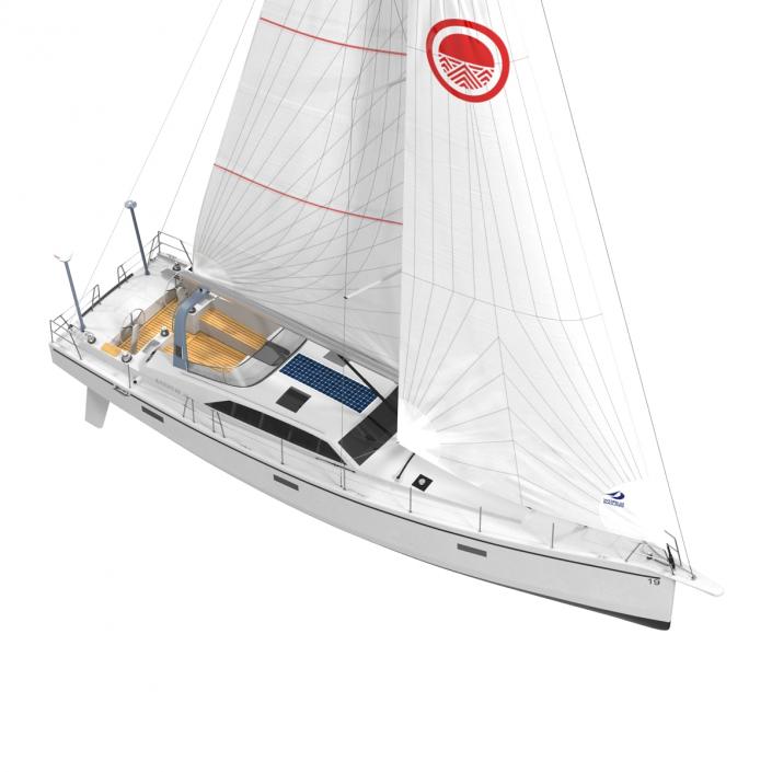 Offshore Sailing Yacht 2 3D model