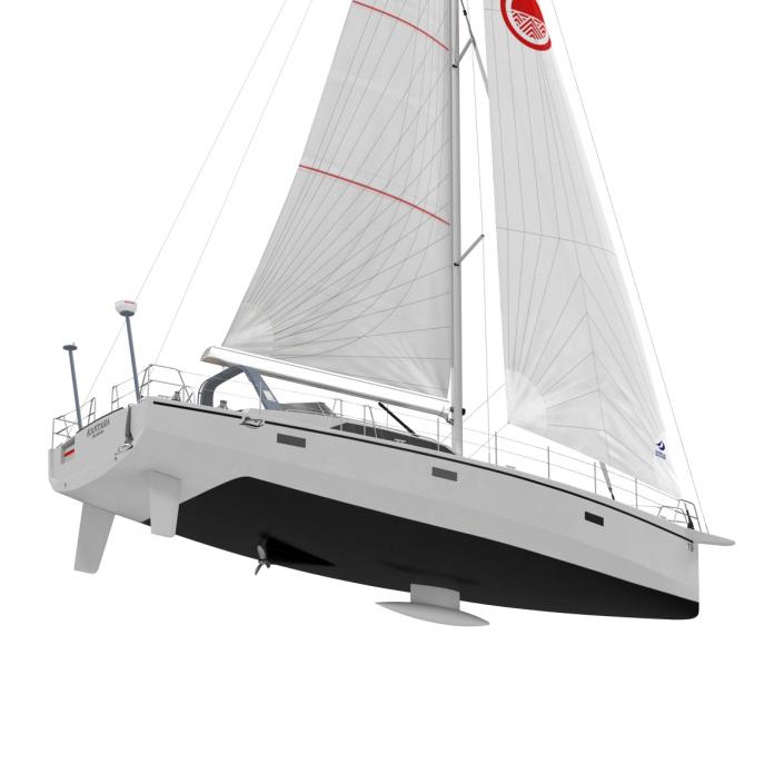 Offshore Sailing Yacht 2 3D model