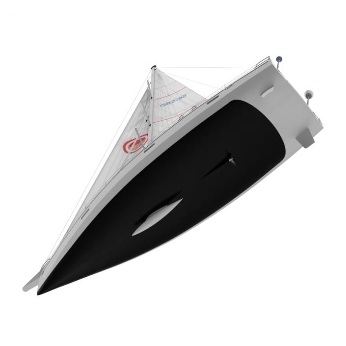 Offshore Sailing Yacht 2 3D model