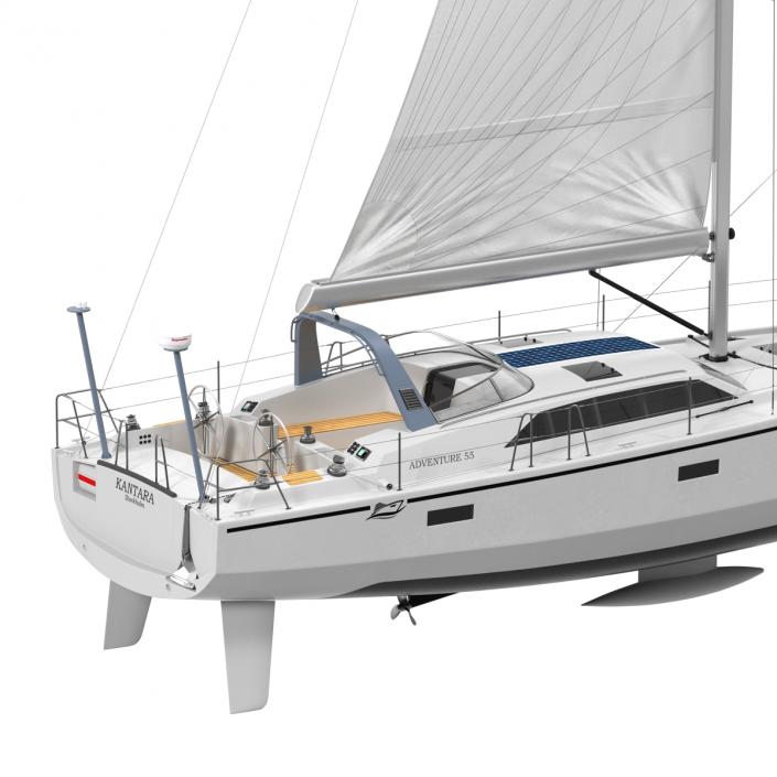 Offshore Sailing Yacht 2 3D model