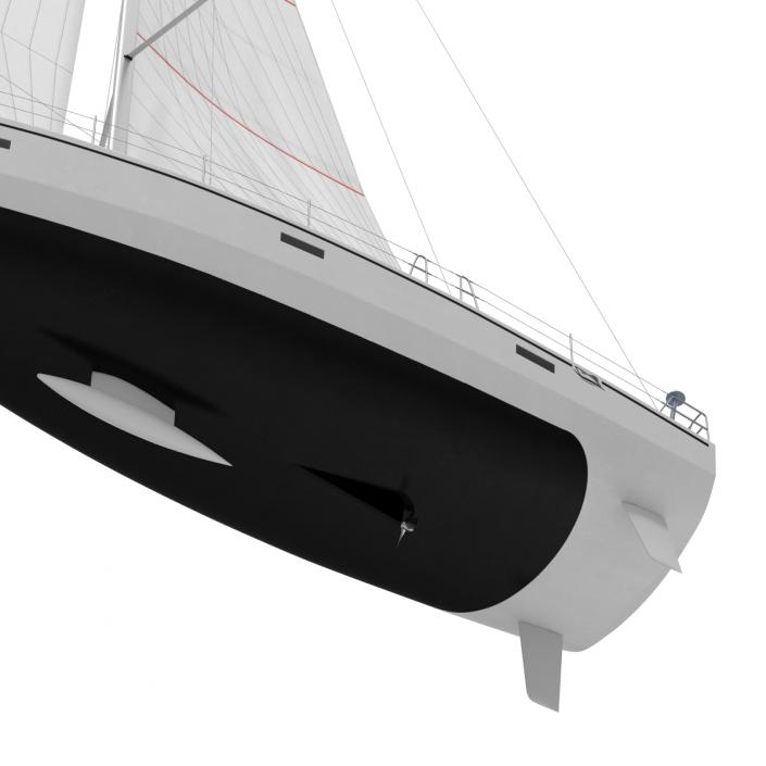 Offshore Sailing Yacht 2 3D model