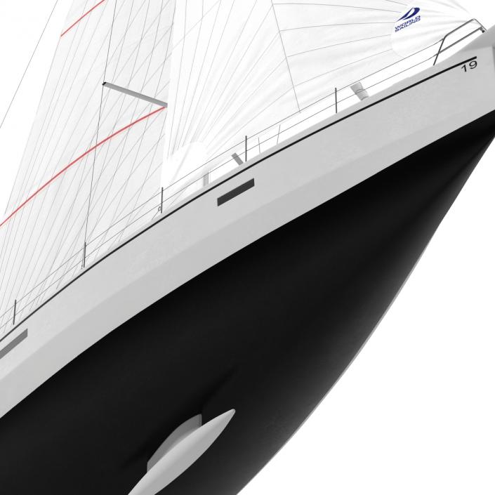 Offshore Sailing Yacht 2 3D model