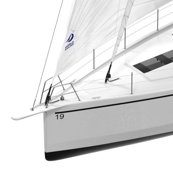 Offshore Sailing Yacht 2 3D model