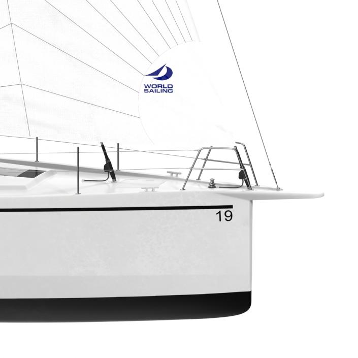 Offshore Sailing Yacht 2 3D model