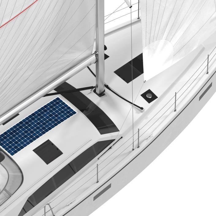 Offshore Sailing Yacht 2 3D model