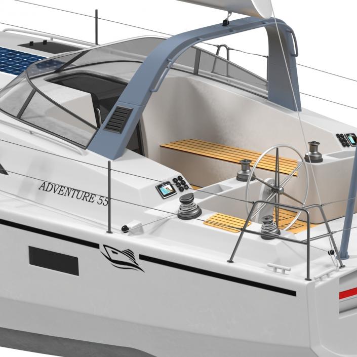 Offshore Sailing Yacht 2 3D model