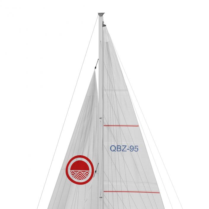 Offshore Sailing Yacht 2 3D model