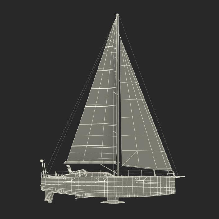 Offshore Sailing Yacht 2 3D model