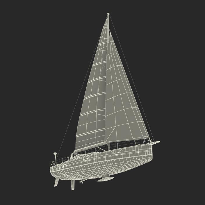 Offshore Sailing Yacht 2 3D model