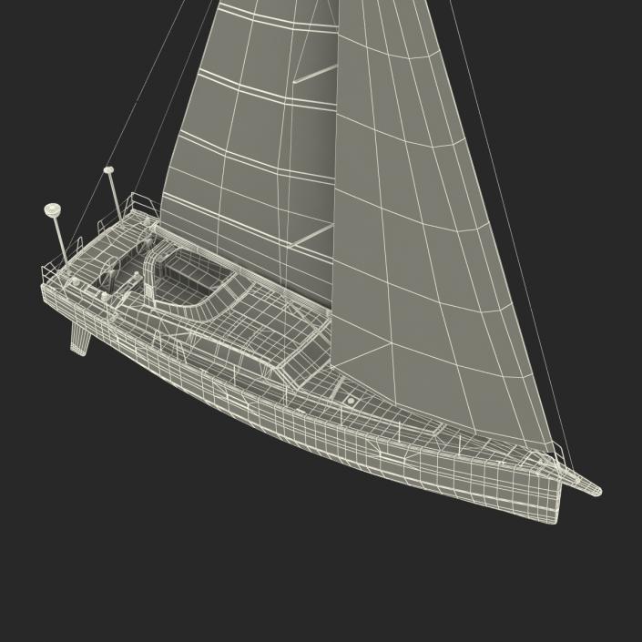 Offshore Sailing Yacht 2 3D model