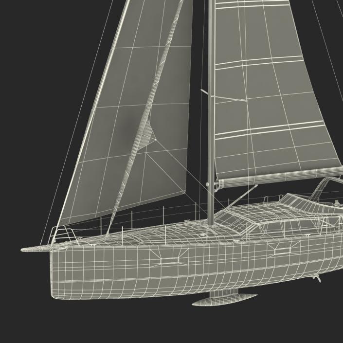 Offshore Sailing Yacht 2 3D model