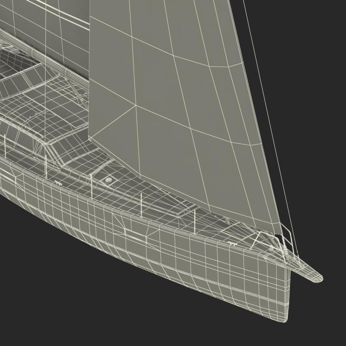 Offshore Sailing Yacht 2 3D model