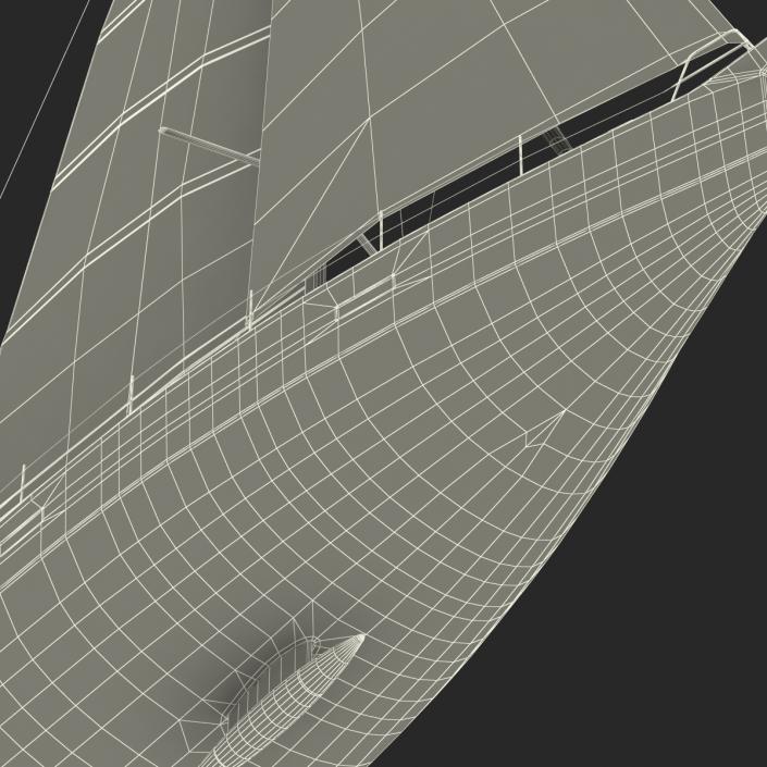 Offshore Sailing Yacht 2 3D model