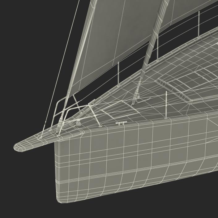 Offshore Sailing Yacht 2 3D model