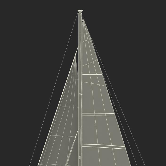 Offshore Sailing Yacht 2 3D model