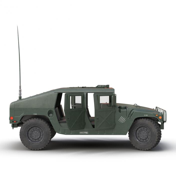 3D Humvee Rigged model