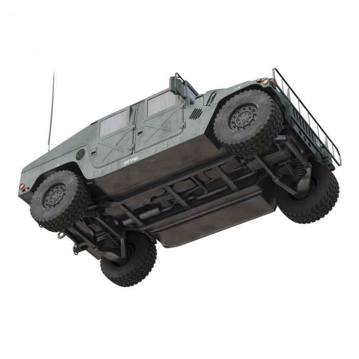 3D Humvee Rigged model