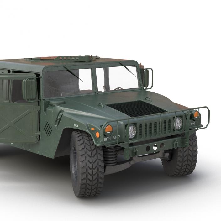 3D Humvee Rigged model