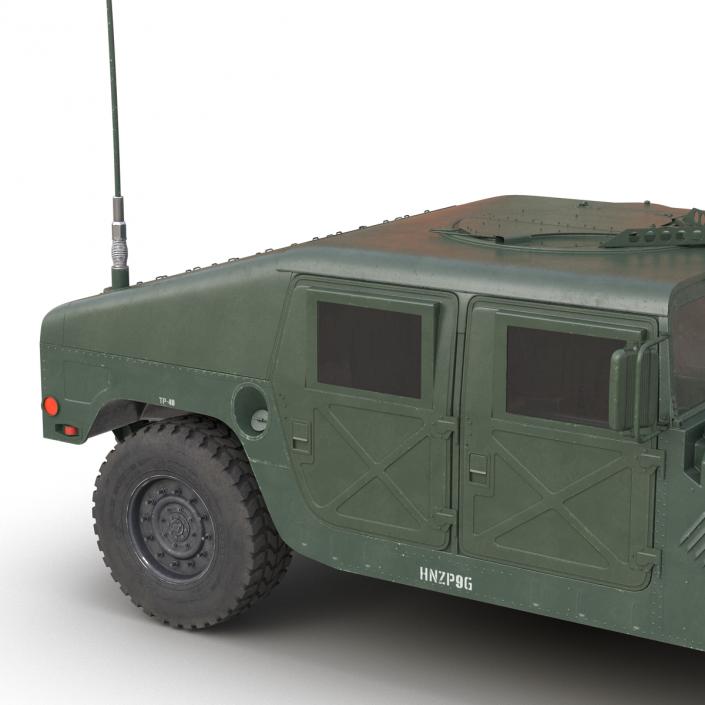 3D Humvee Rigged model