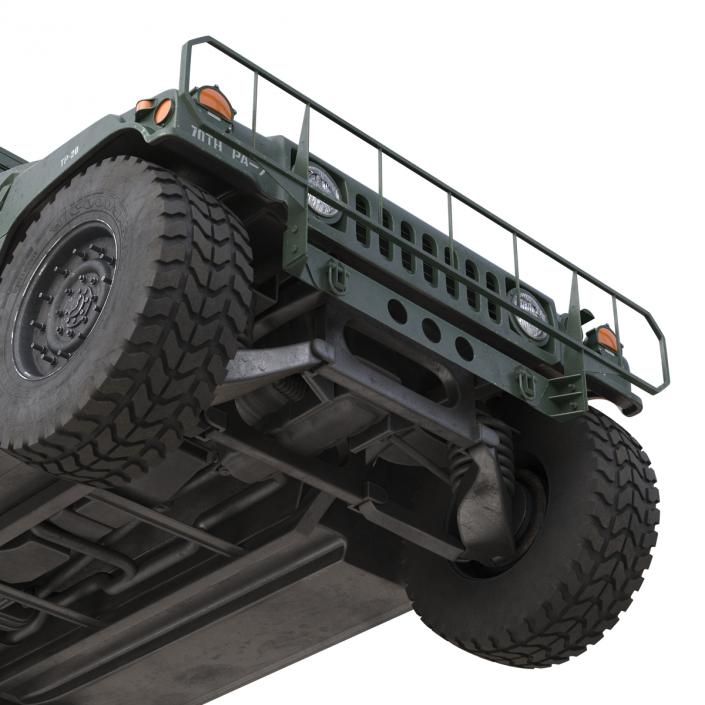 3D Humvee Rigged model