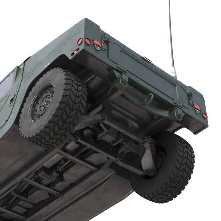 3D Humvee Rigged model