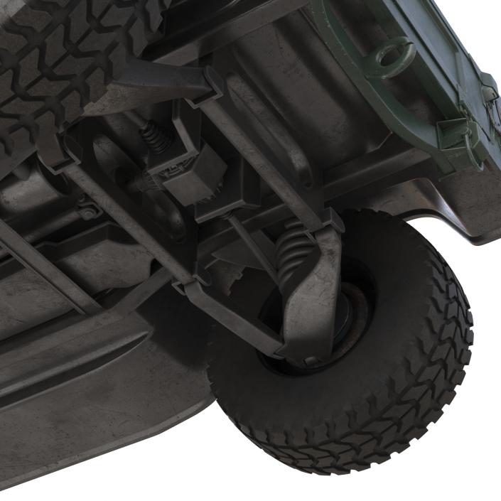 3D Humvee Rigged model