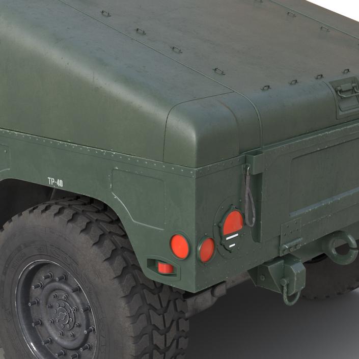 3D Humvee Rigged model