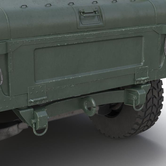 3D Humvee Rigged model