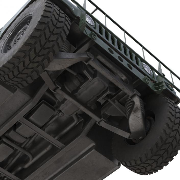 3D Humvee Rigged model