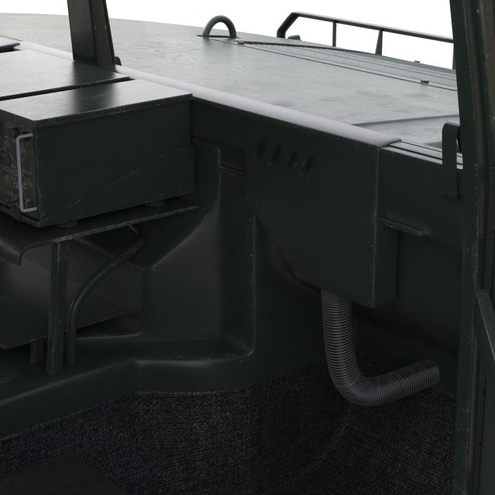 3D Humvee Rigged model